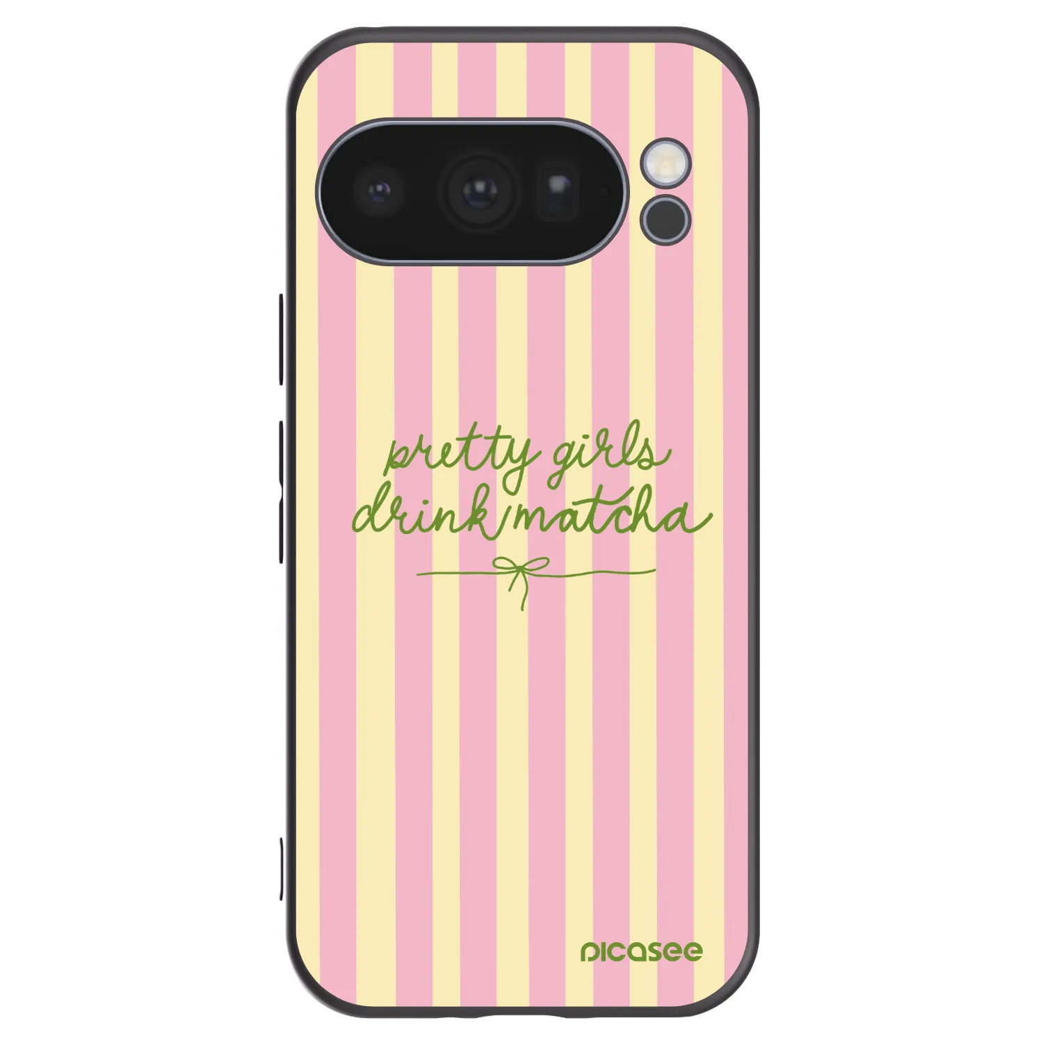 Picasee crna silikonska maskica za Google Pixel 10 Pro - Pretty matcha