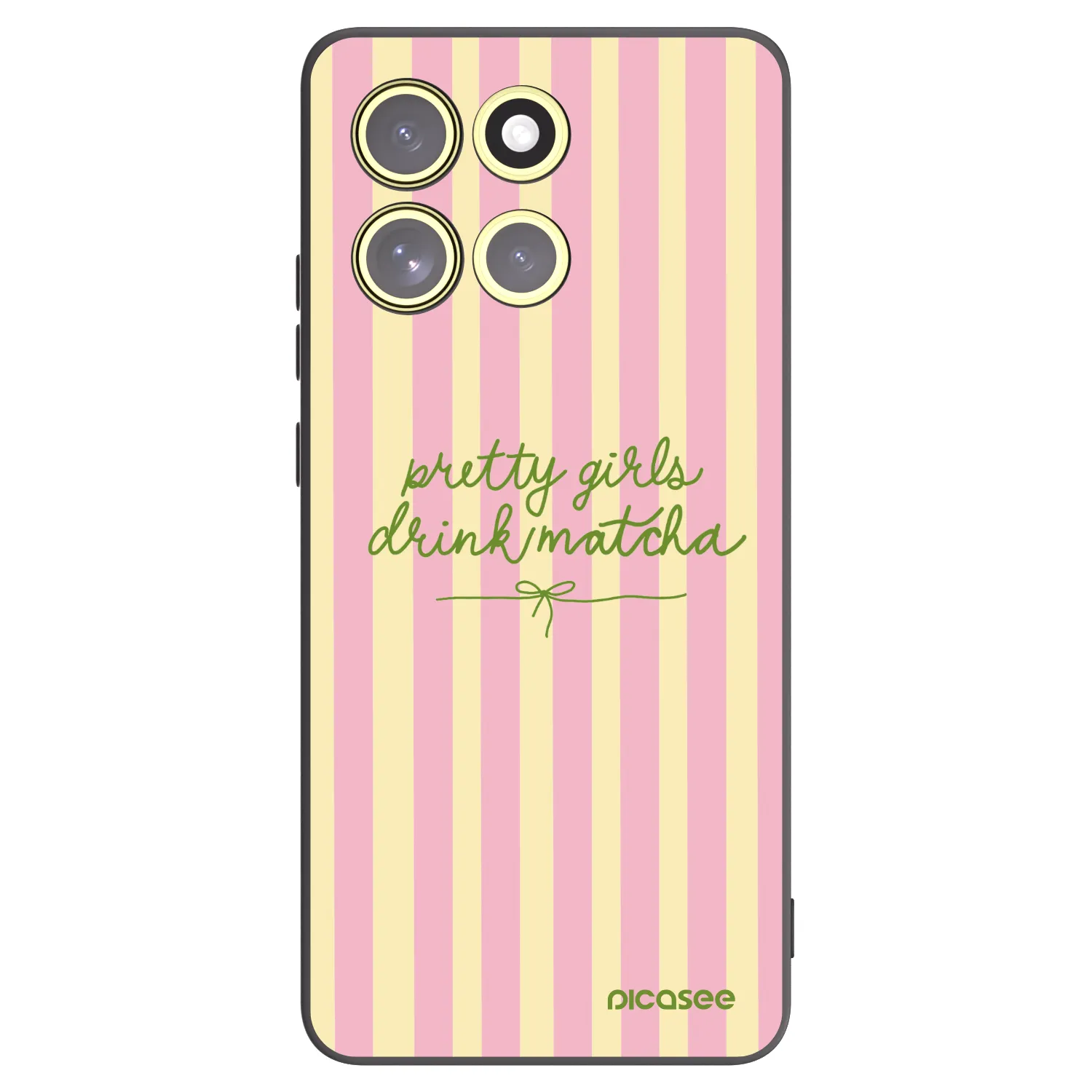 Picasee crna silikonska maskica za Motorola Moto G86 Power 5G - Pretty matcha