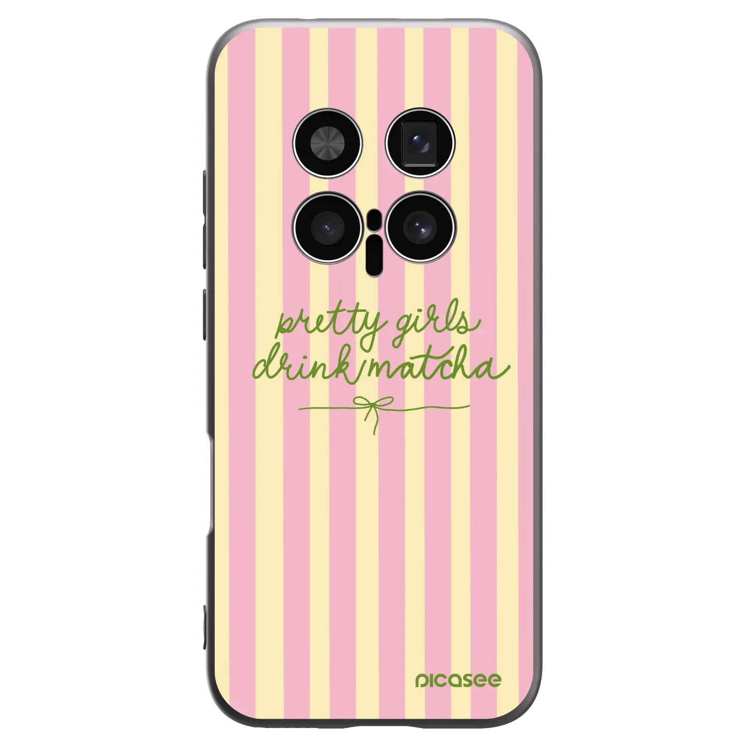 Picasee crna silikonska maskica za Honor Magic8 Pro 5G - Pretty matcha