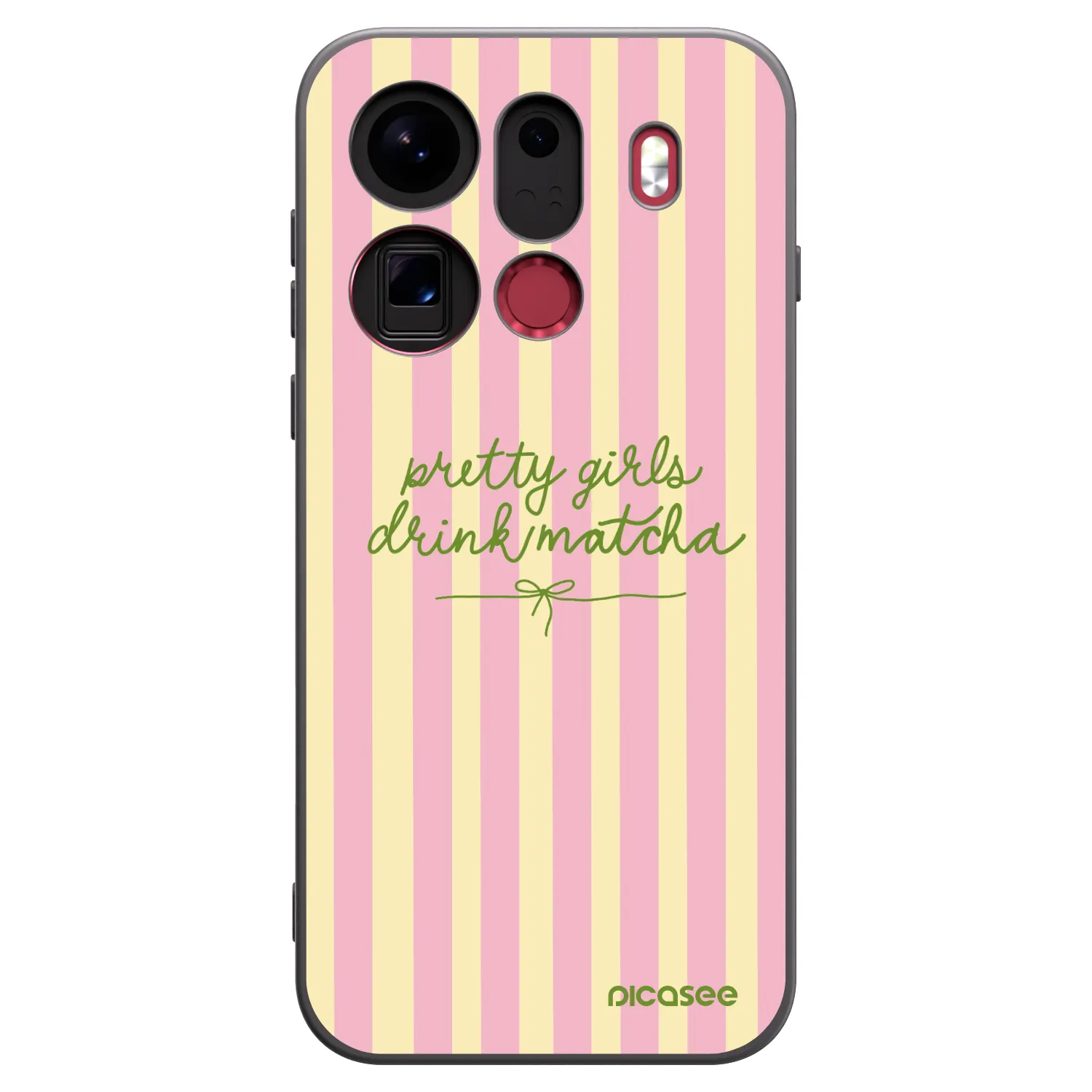 Picasee crna silikonska maskica za OPPO Find X9 Pro - Pretty matcha