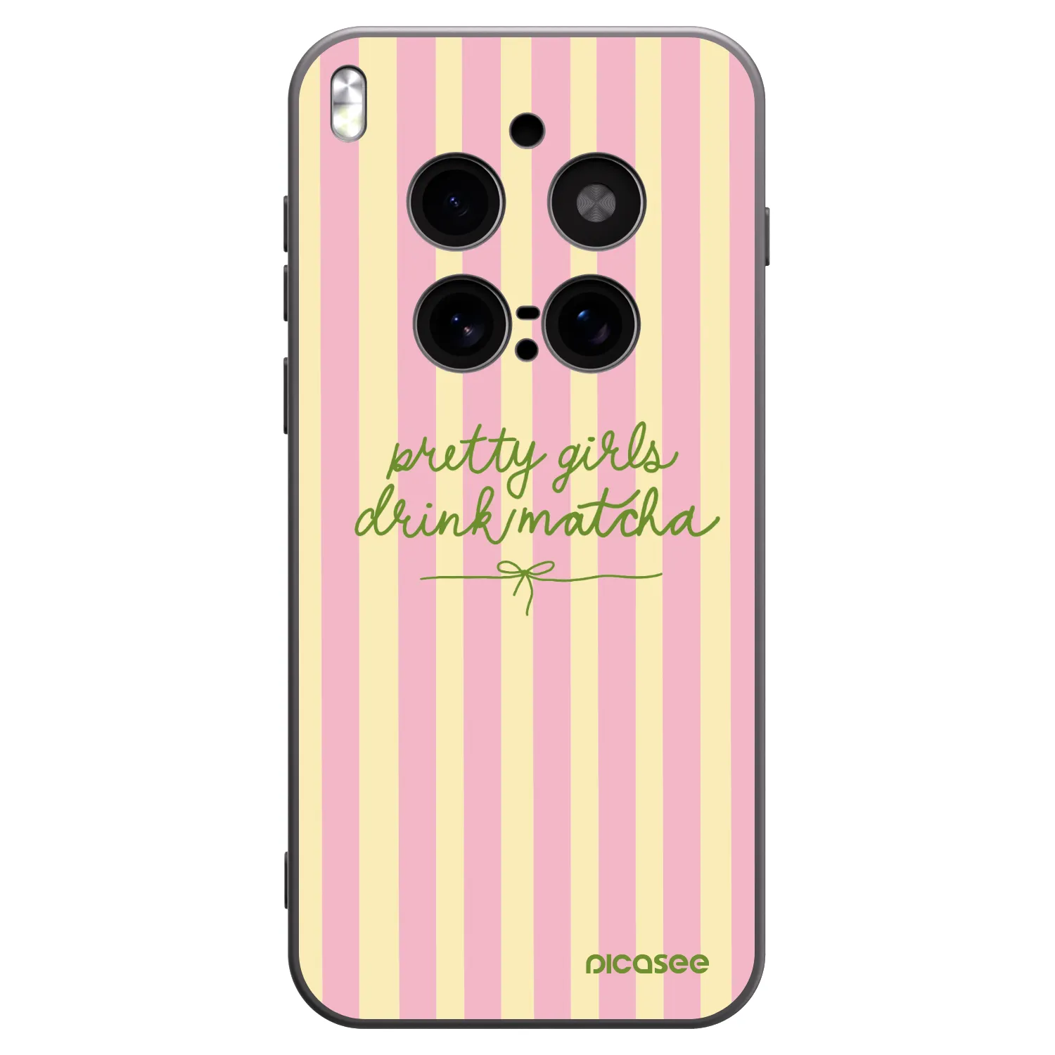 Picasee crna silikonska maskica za Vivo X300 Pro - Pretty matcha