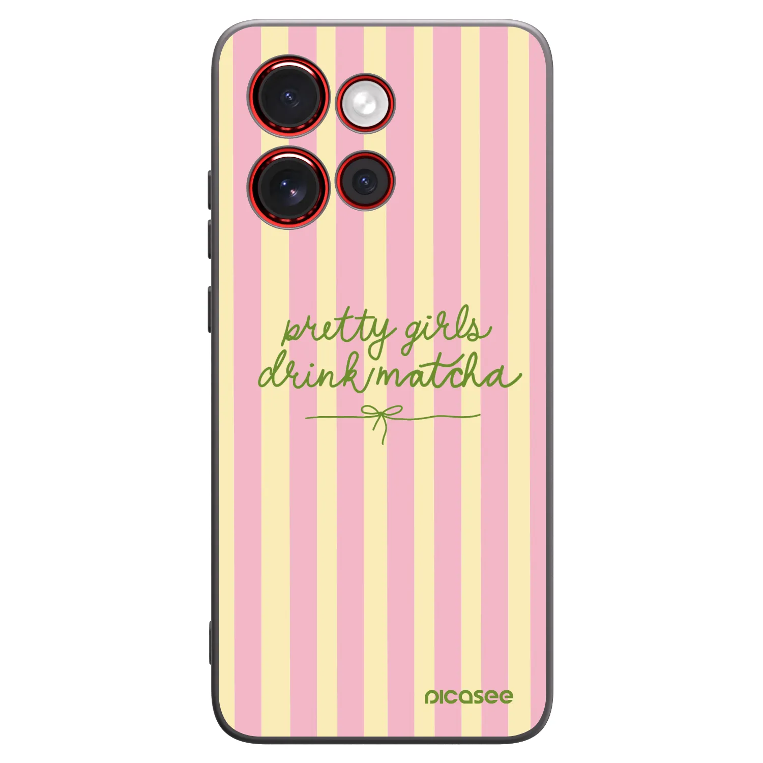 Picasee crna silikonska maskica za Motorola Edge 60 Neo 5G - Pretty matcha