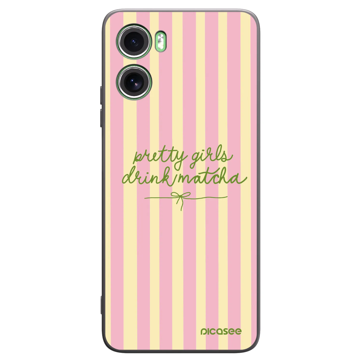 Picasee crna silikonska maskica za Motorola Moto G06 - Pretty matcha