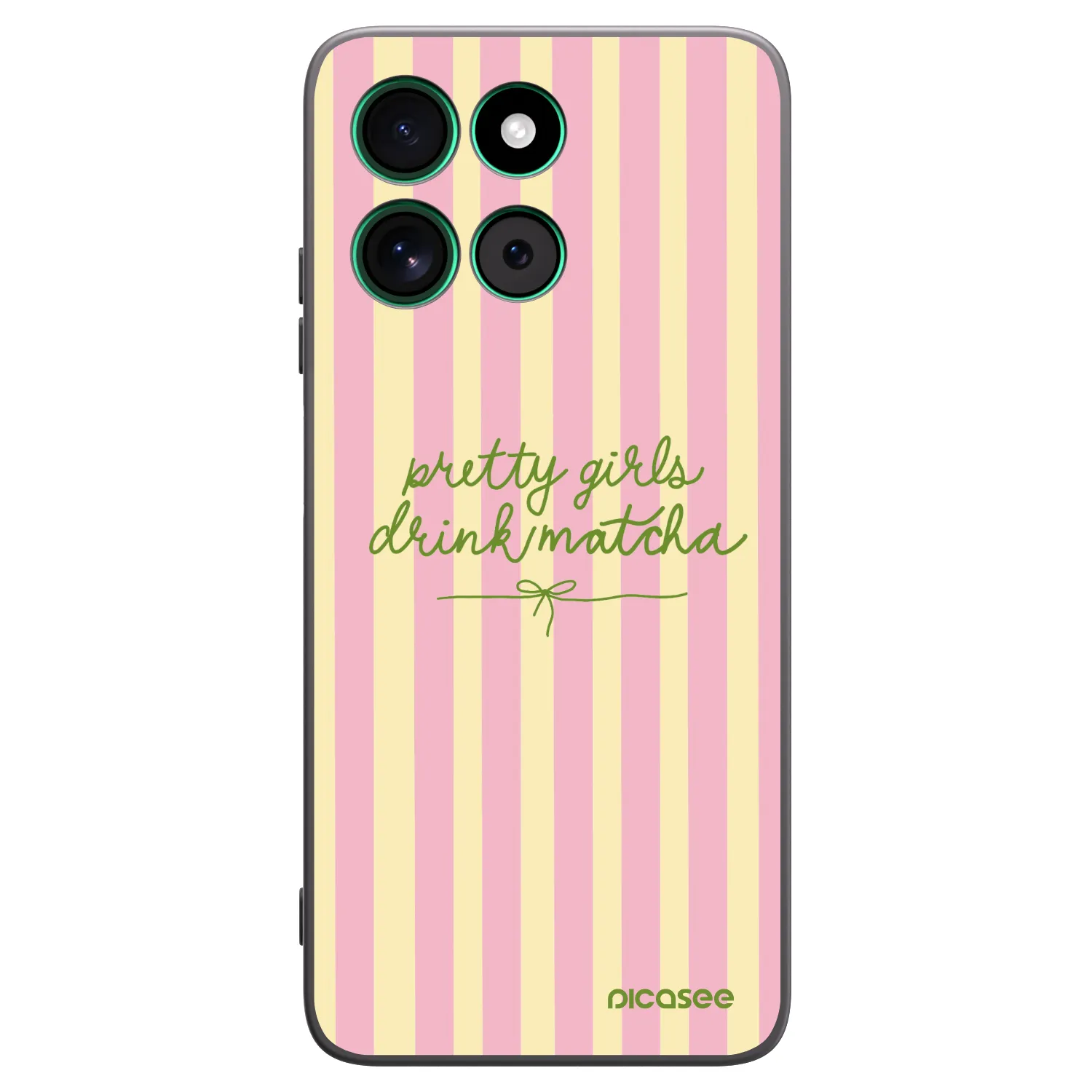 Picasee crna silikonska maskica za Motorola Moto G57 Power - Pretty matcha