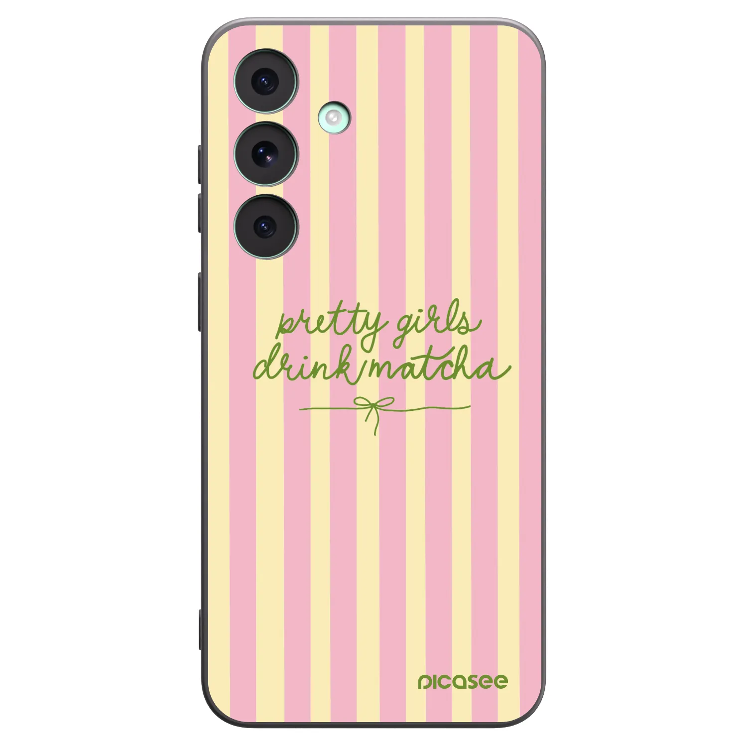 Picasee crna silikonska maskica za Samsung Galaxy S26 FE - Pretty matcha