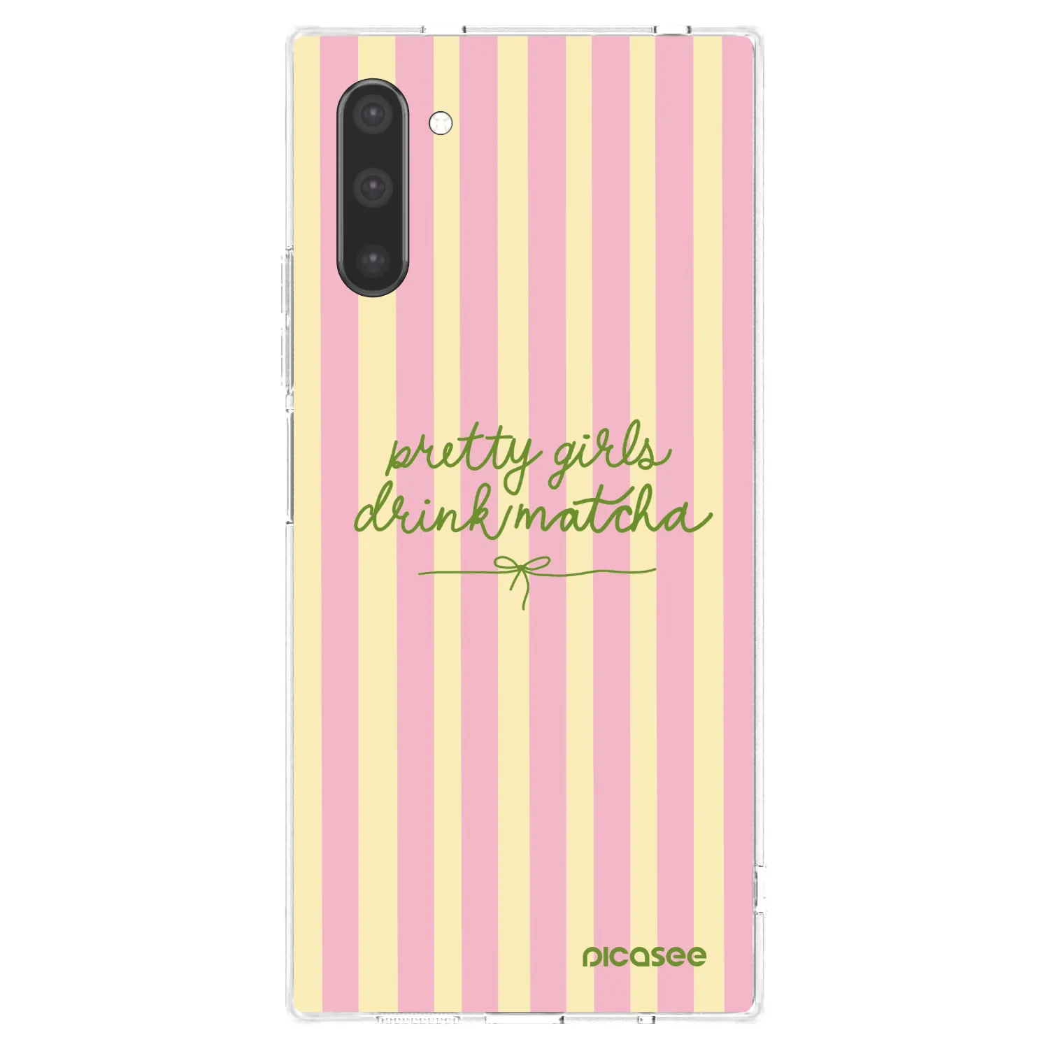 Picasee silikonska prozirna maskica za Samsung Galaxy Note 10 N970F - Pretty matcha