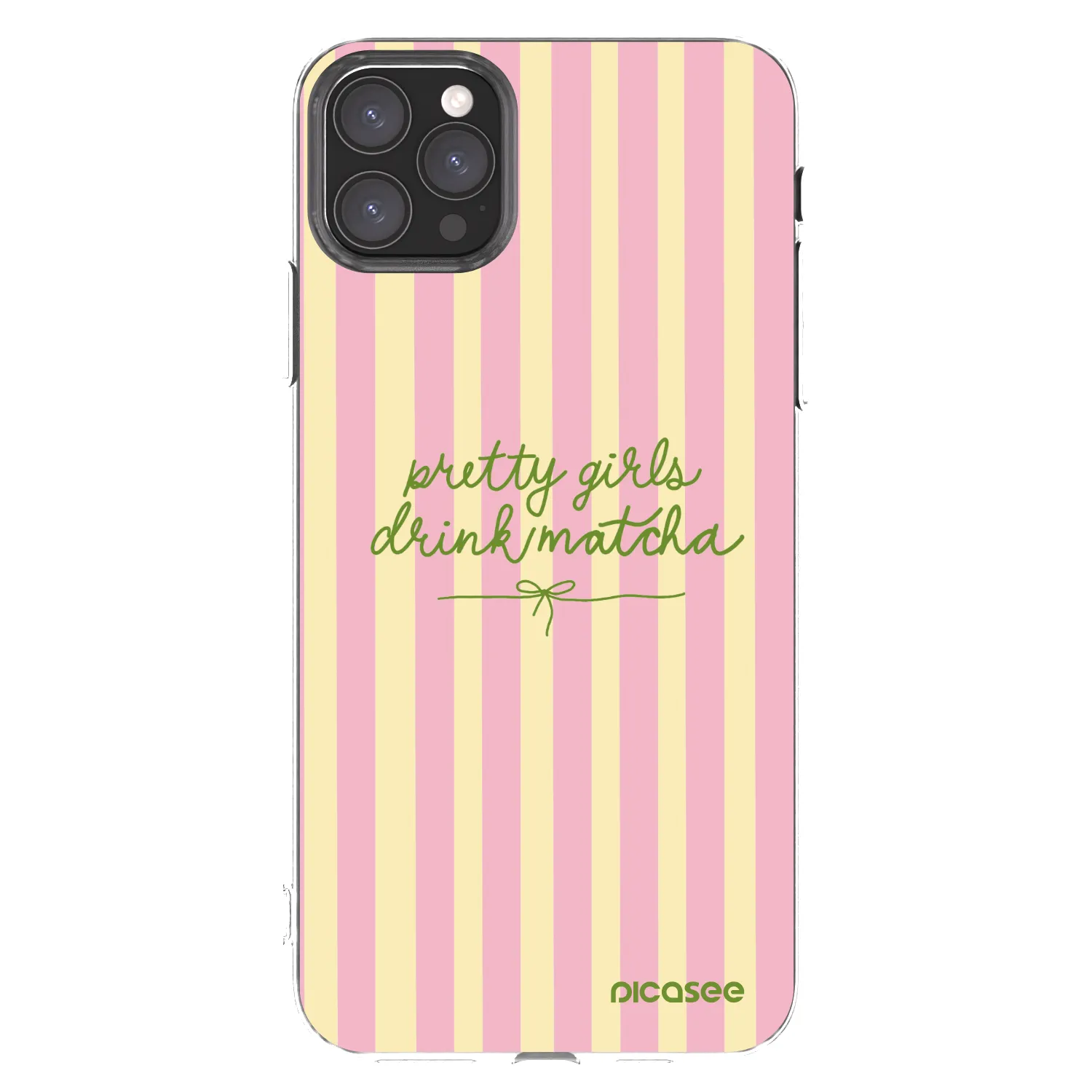 Picasee silikonska prozirna maskica za Apple iPhone 11 Pro Max - Pretty matcha