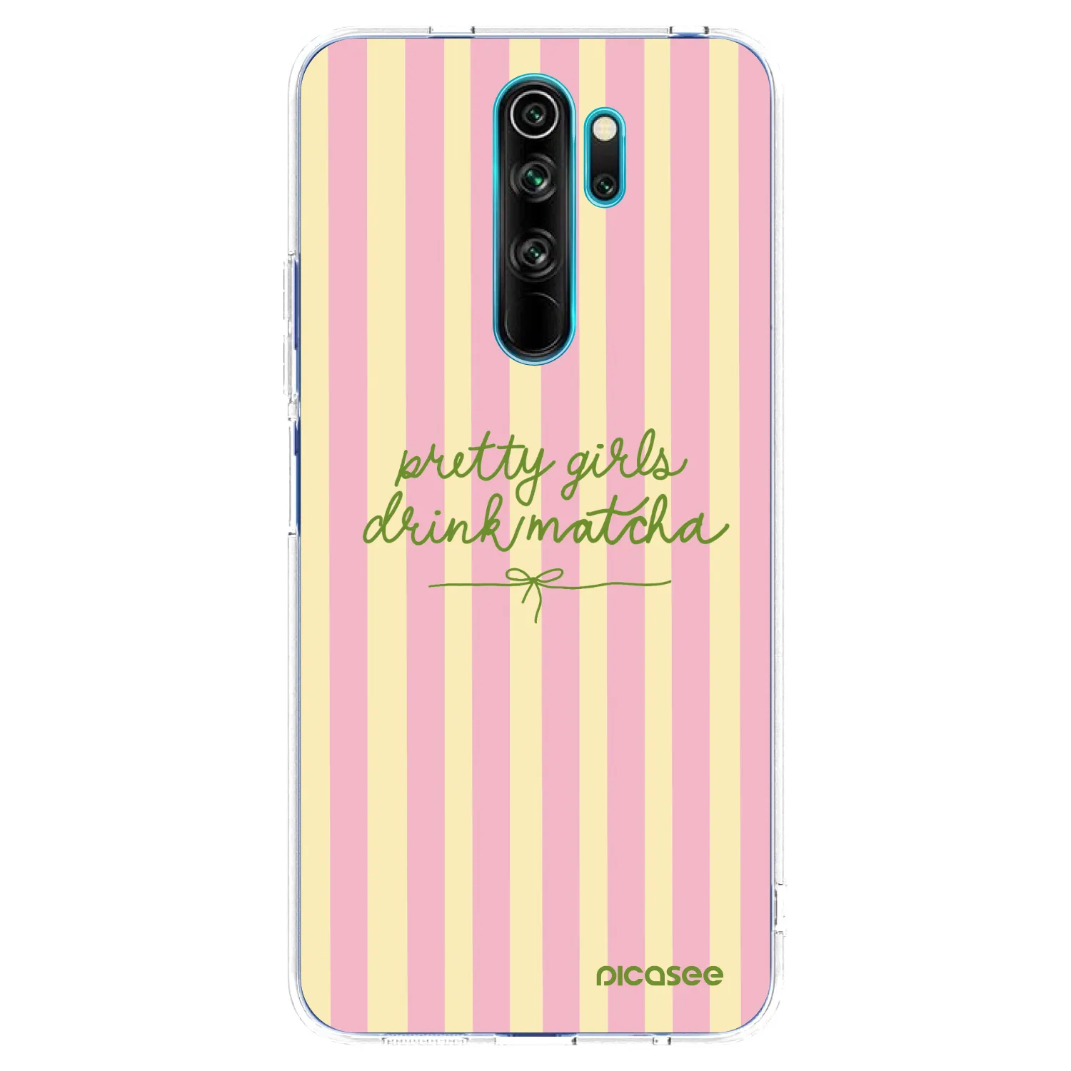 Picasee silikonska prozirna maskica za Xiaomi Redmi Note 8 Pro - Pretty matcha