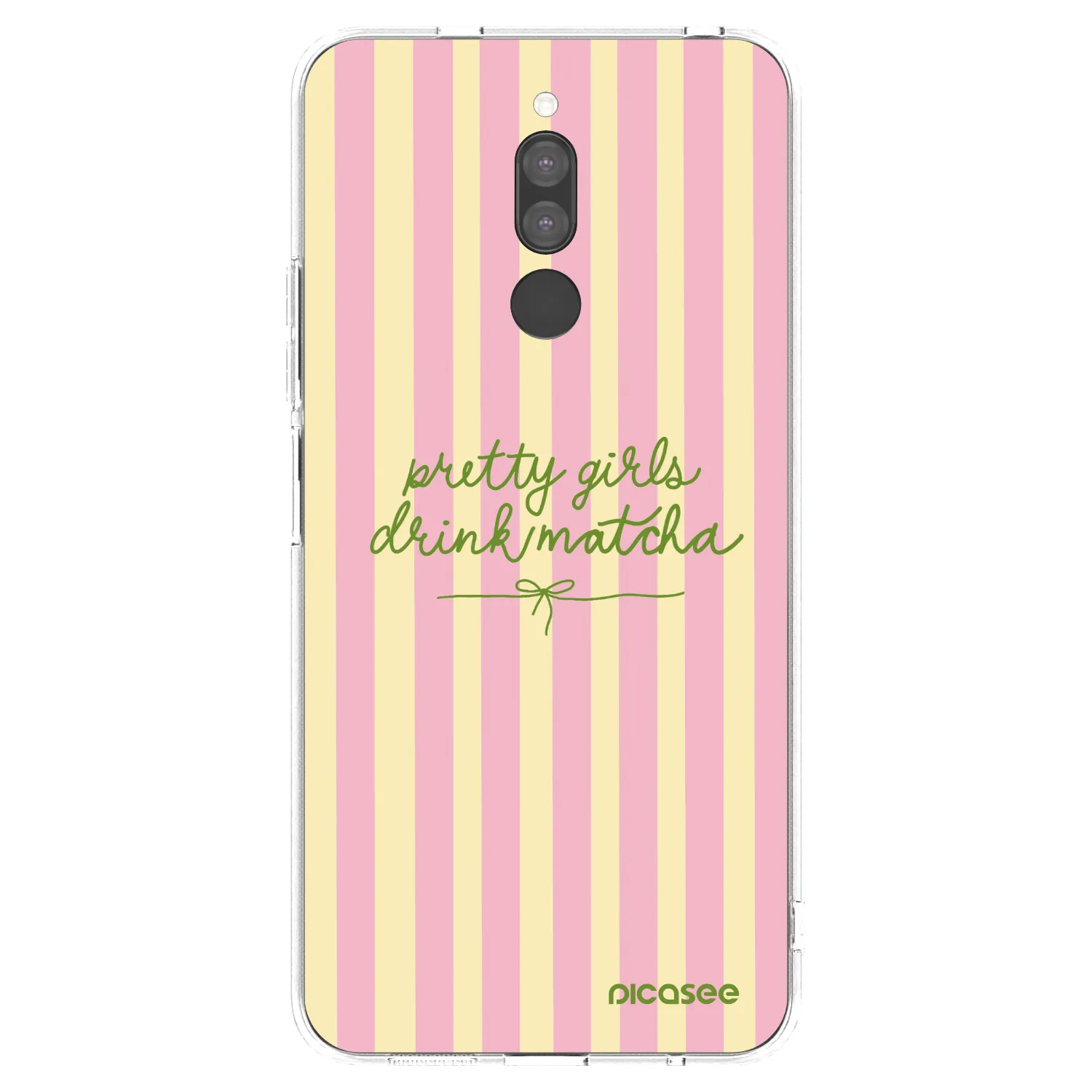 Picasee silikonska prozirna maskica za Xiaomi Redmi 8 - Pretty matcha