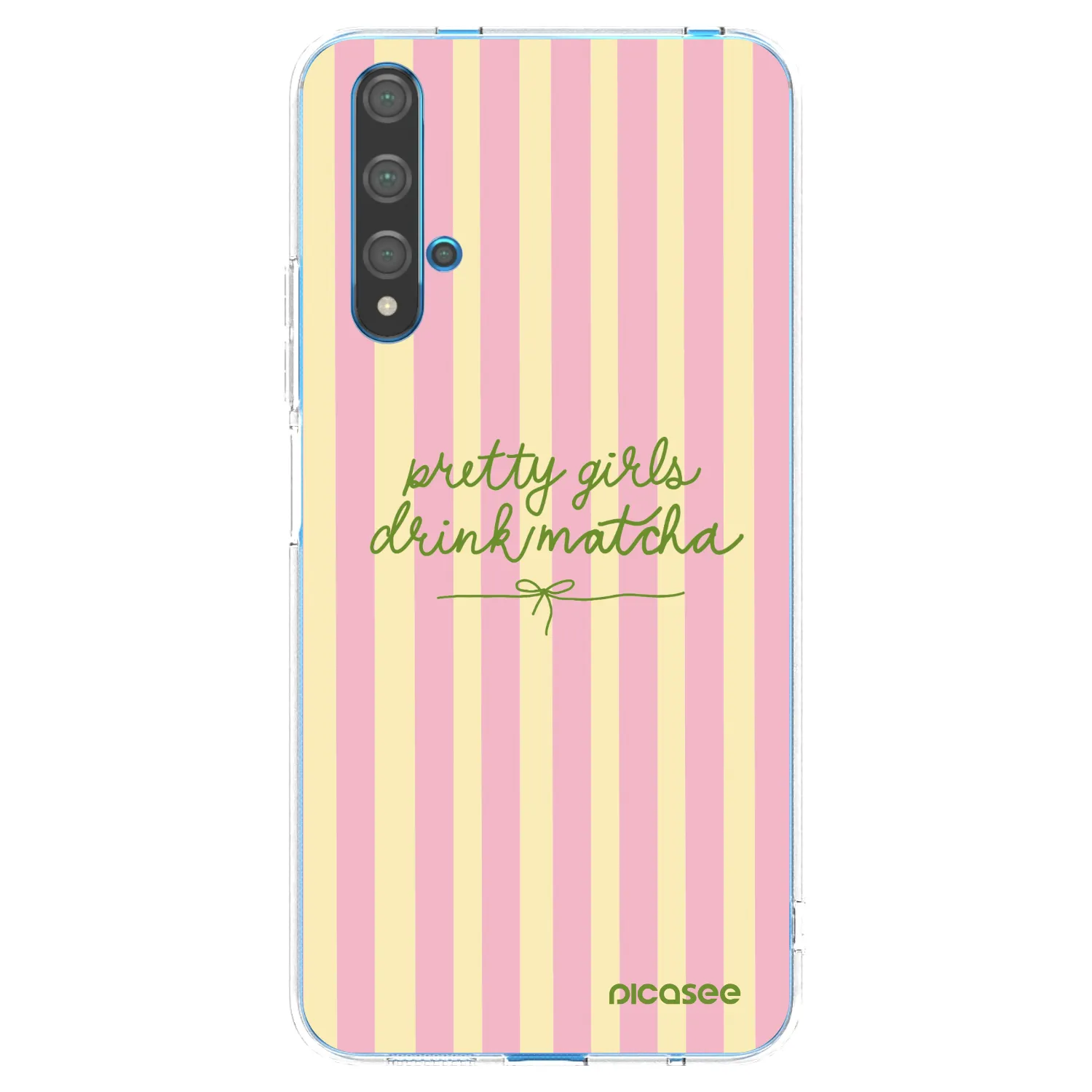 Picasee silikonska prozirna maskica za Huawei Nova 5T - Pretty matcha