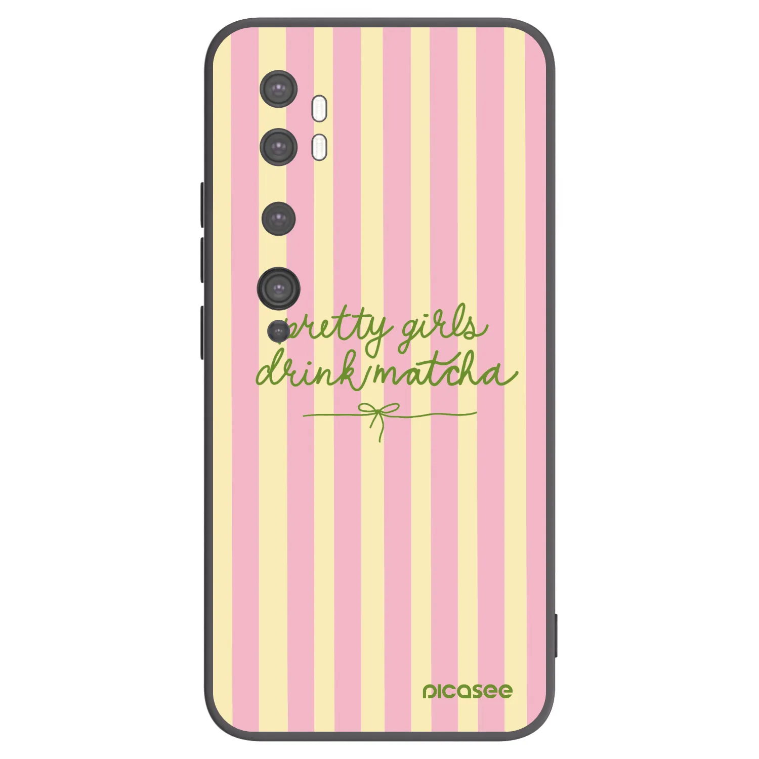 Picasee crna silikonska maskica za Xiaomi Mi Note 10 (Pro) - Pretty matcha