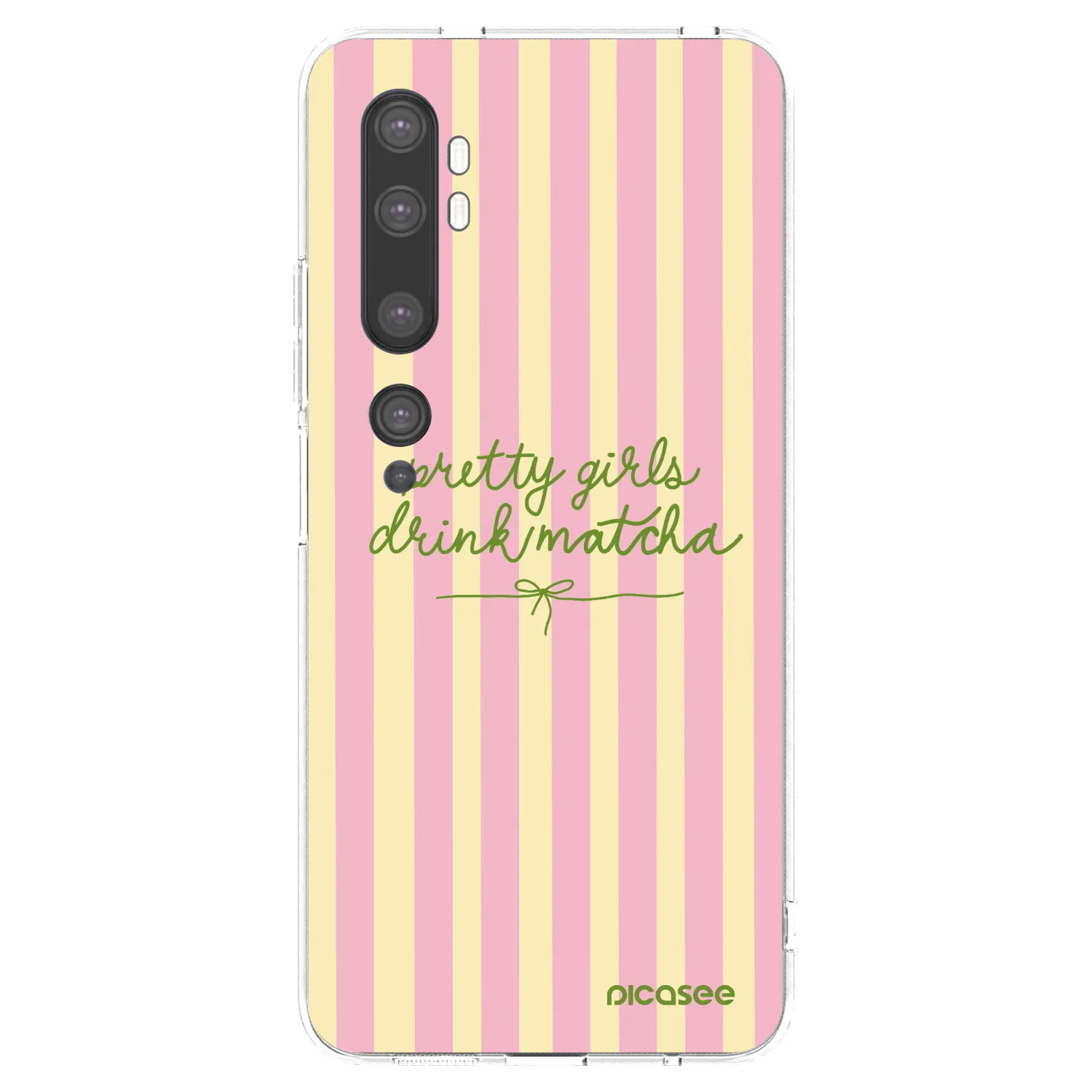 Picasee silikonska prozirna maskica za Xiaomi Mi Note 10 (Pro) - Pretty matcha