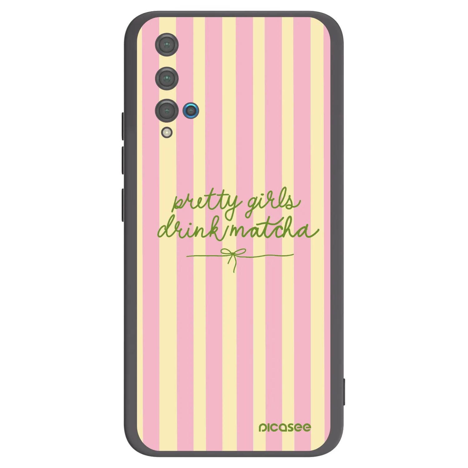 Picasee crna silikonska maskica za Huawei Nova 5T - Pretty matcha
