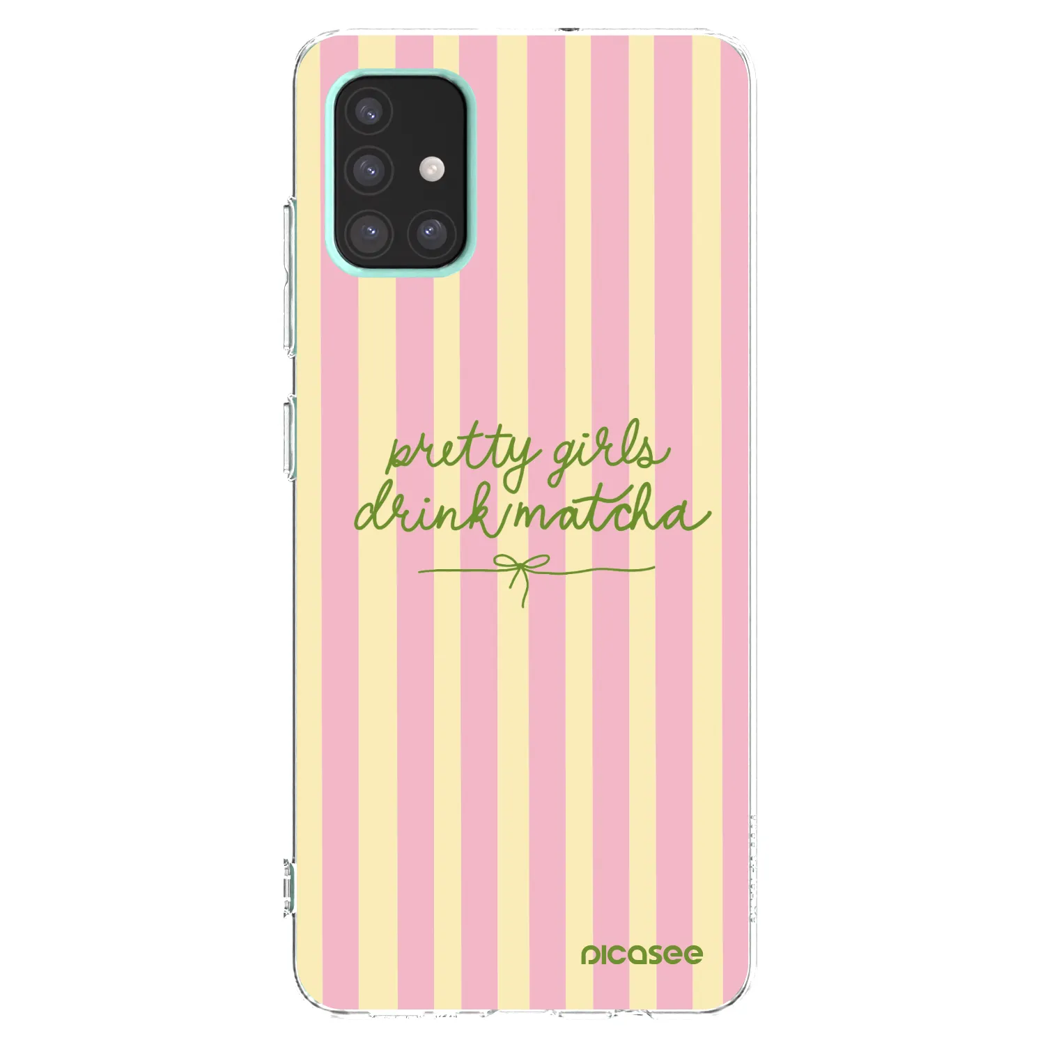 Picasee silikonska prozirna maskica za Samsung Galaxy A51 A515F - Pretty matcha