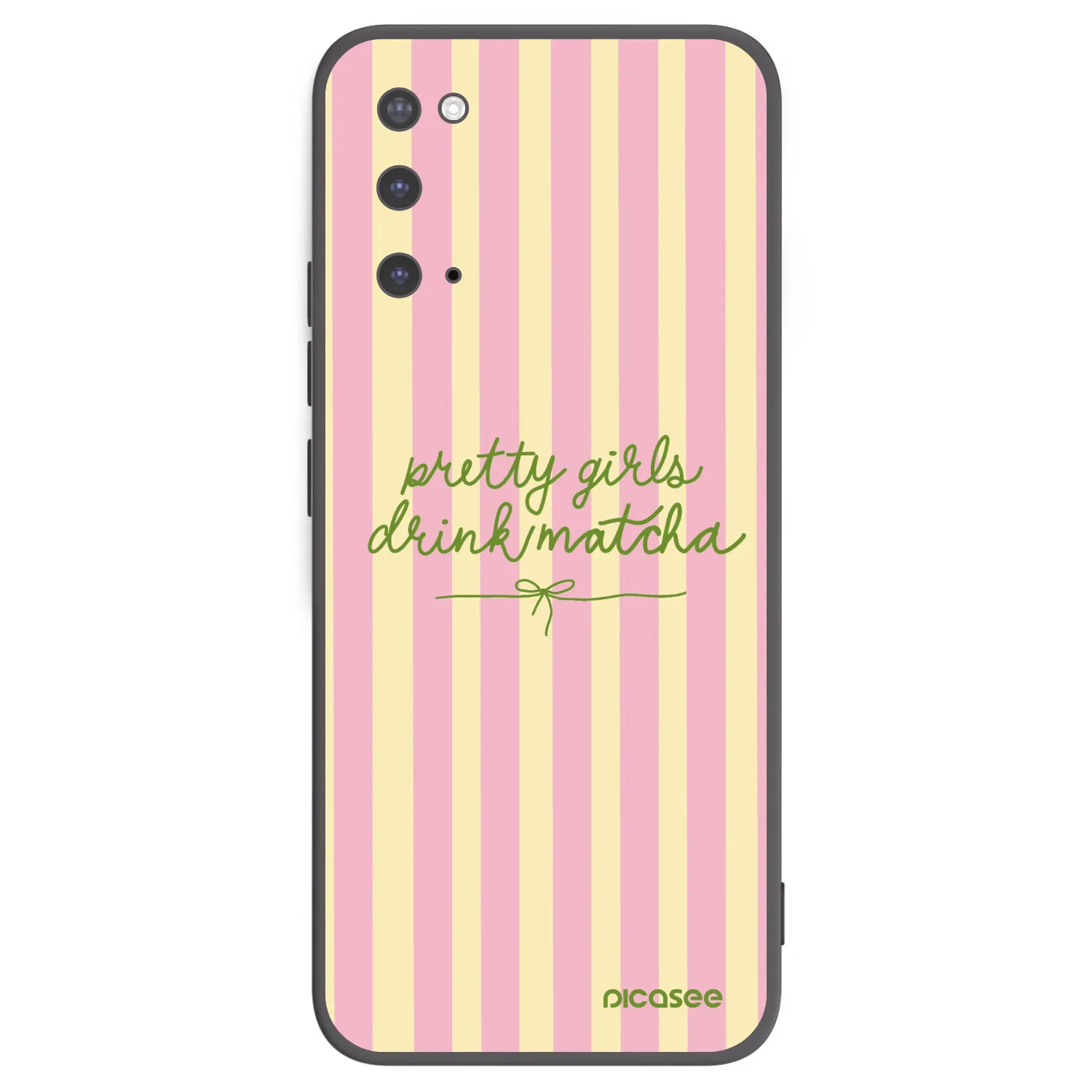 Picasee crna silikonska maskica za Samsung Galaxy S20 G980F - Pretty matcha
