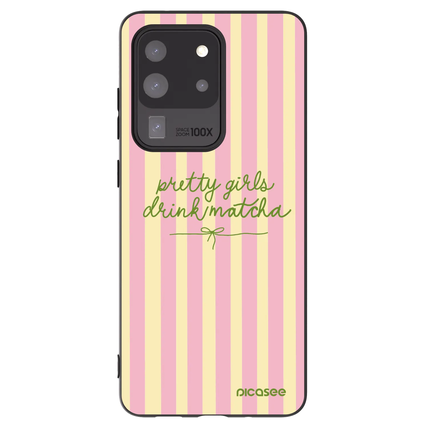 Picasee crna silikonska maskica za Samsung Galaxy S20 Ultra 5G G988F - Pretty matcha