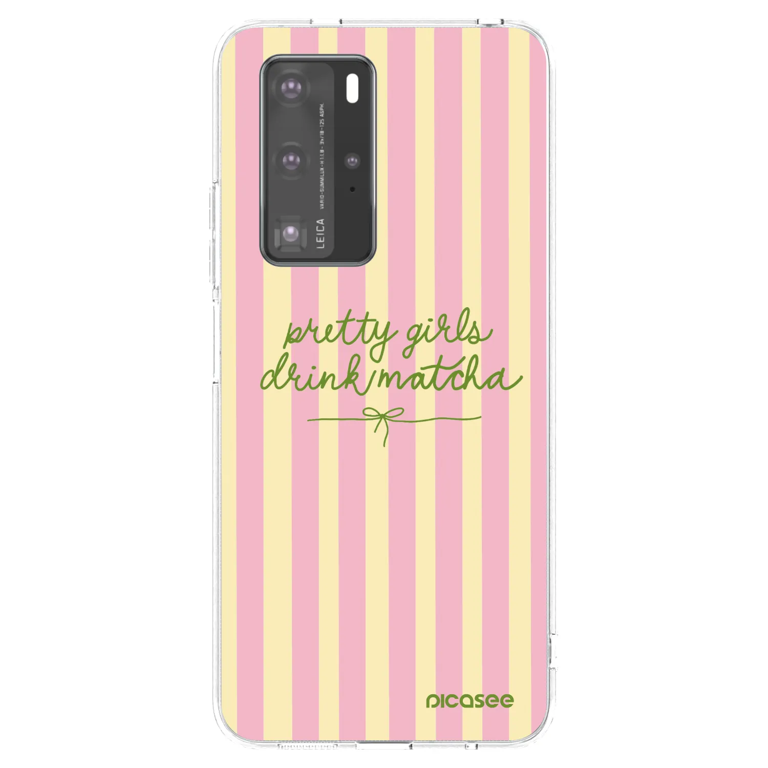 Picasee silikonska prozirna maskica za Huawei P40 Pro - Pretty matcha