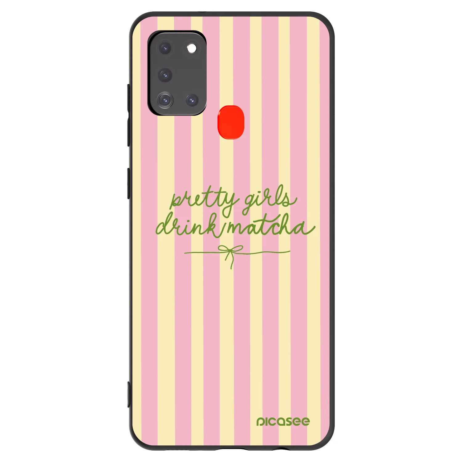 Picasee crna silikonska maskica za Samsung Galaxy A21s - Pretty matcha