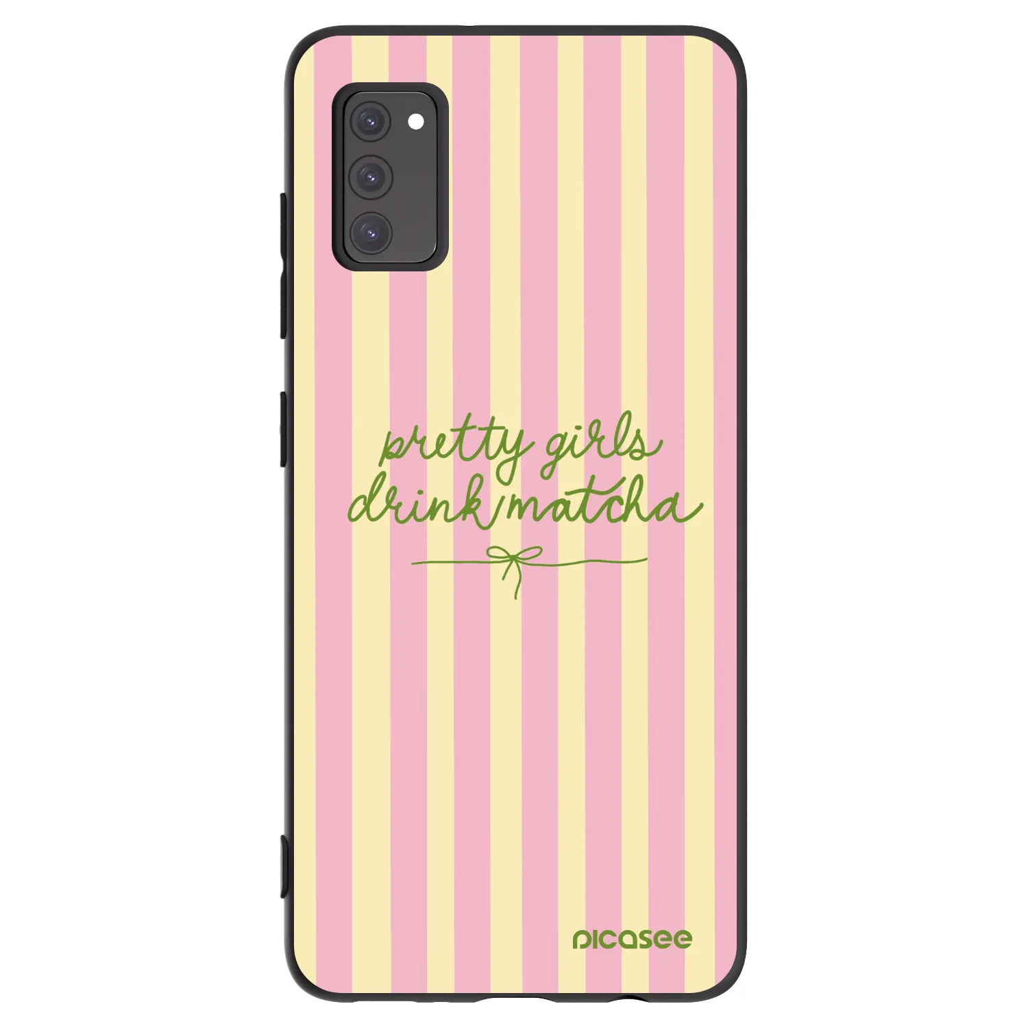 Picasee crna silikonska maskica za Samsung Galaxy A41 A415F - Pretty matcha