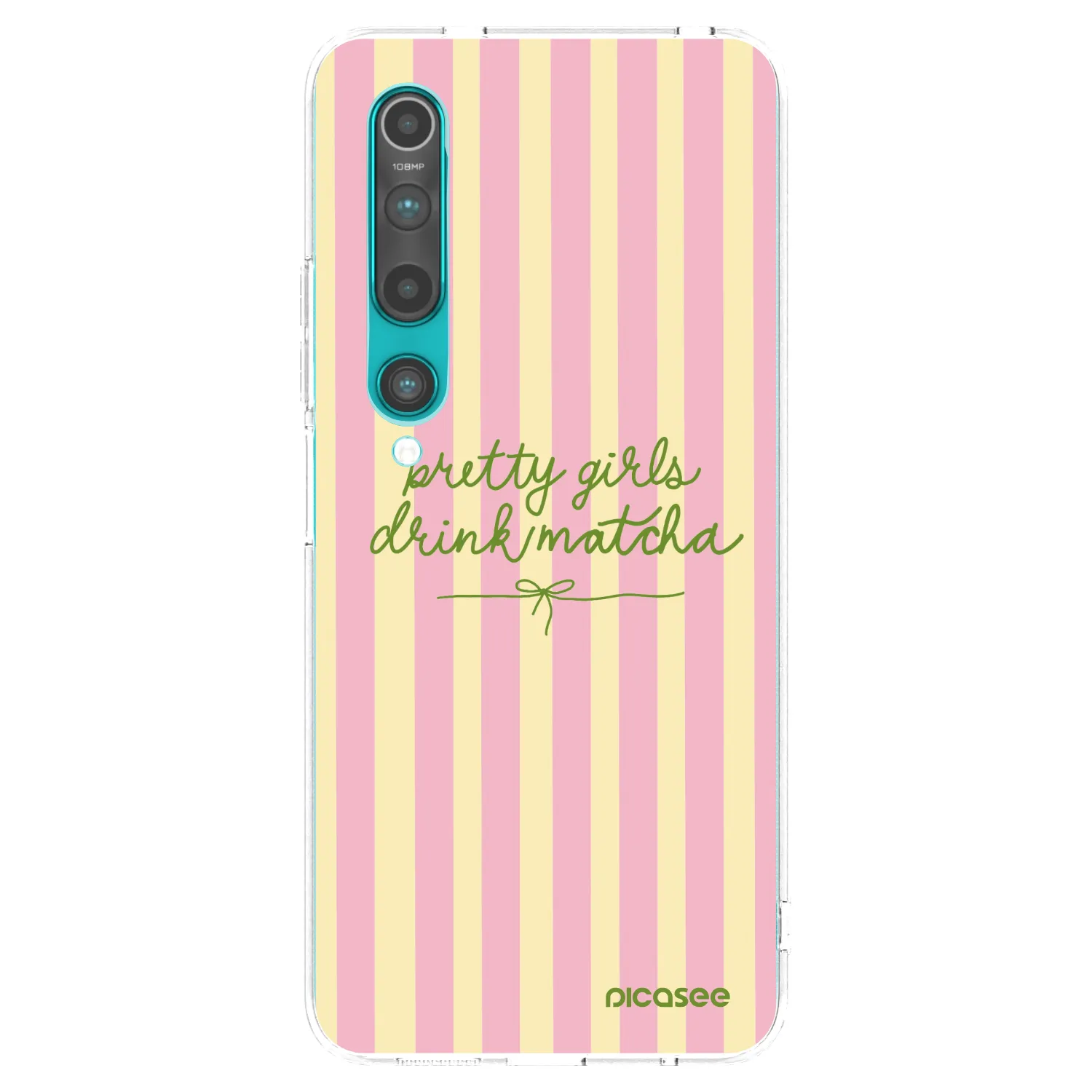Picasee silikonska prozirna maskica za Xiaomi Mi 10 - Pretty matcha