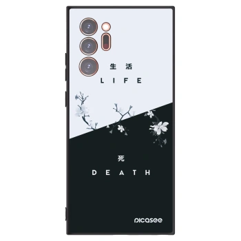 Picasee crna silikonska maskica za Samsung Galaxy Note 20 Ultra - Life - Death