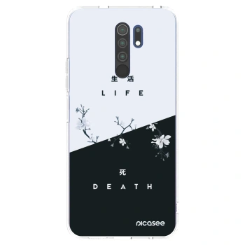 Picasee silikonska prozirna maskica za Xiaomi Redmi 9 - Life - Death