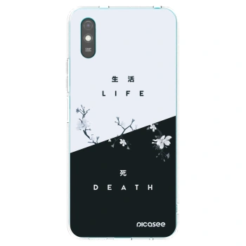 Picasee silikonska prozirna maskica za Xiaomi Redmi 9A - Life - Death