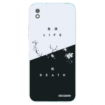 Picasee crna silikonska maskica za Xiaomi Redmi 9A - Life - Death
