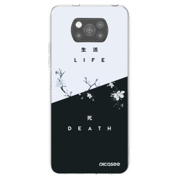 Picasee crna silikonska maskica za Xiaomi Poco X3 - Life - Death