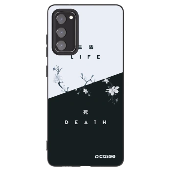 Picasee crna silikonska maskica za Samsung Galaxy S20 FE - Life - Death