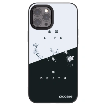 Picasee crna silikonska maskica za Apple iPhone 12 Pro Max - Life - Death