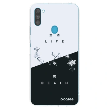 Picasee silikonska prozirna maskica za Samsung Galaxy M11 - Life - Death