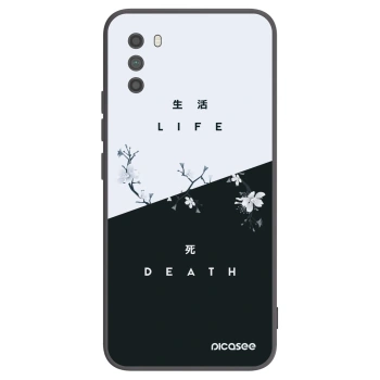 Picasee crna silikonska maskica za Xiaomi Poco M3 - Life - Death