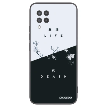 Picasee crna silikonska maskica za Samsung Galaxy A42 A426B - Life - Death