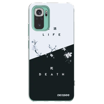 Picasee silikonska prozirna maskica za Xiaomi Redmi Note 10 Pro - Life - Death