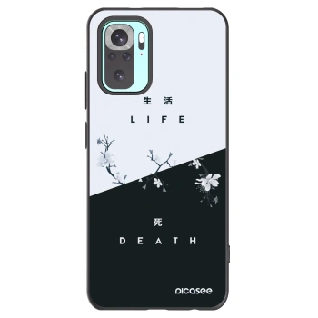 Picasee crna silikonska maskica za Xiaomi Redmi Note 10 Pro - Life - Death