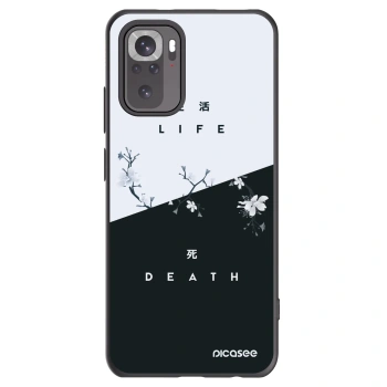 Picasee crna silikonska maskica za Xiaomi Redmi Note 10S - Life - Death