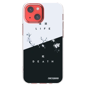 Picasee silikonska prozirna maskica za Apple iPhone 13 mini - Life - Death