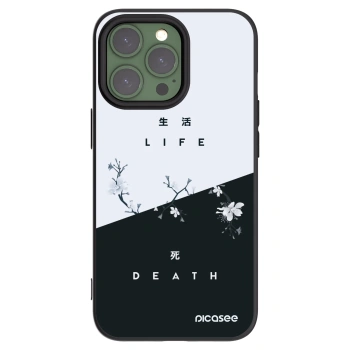 Picasee crna silikonska maskica za Apple iPhone 13 Pro - Life - Death