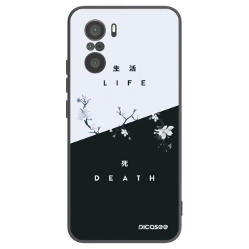 Picasee crna silikonska maskica za Xiaomi Poco F3 - Life - Death