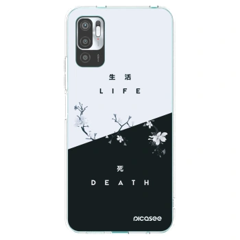 Picasee silikonska prozirna maskica za Xiaomi Redmi Note 10 5G - Life - Death