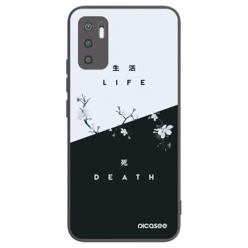 Picasee crna silikonska maskica za Xiaomi Redmi Note 10 5G - Life - Death