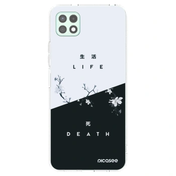 Picasee silikonska prozirna maskica za Samsung Galaxy A22 A226B 5G - Life - Death