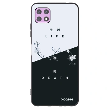 Picasee crna silikonska maskica za Samsung Galaxy A22 A226B 5G - Life - Death
