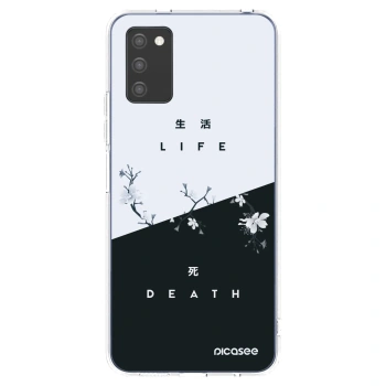 Picasee silikonska prozirna maskica za Samsung Galaxy A02s A025G - Life - Death
