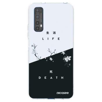 Picasee silikonska prozirna maskica za Realme 7 - Life - Death