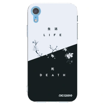 Picasee silikonska prozirna maskica za Apple iPhone XR - Life - Death