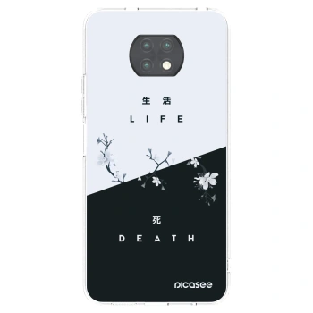 Picasee silikonska prozirna maskica za Xiaomi Redmi Note 9T - Life - Death