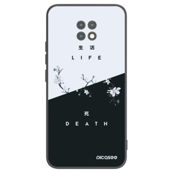 Picasee crna silikonska maskica za Xiaomi Redmi Note 9T - Life - Death