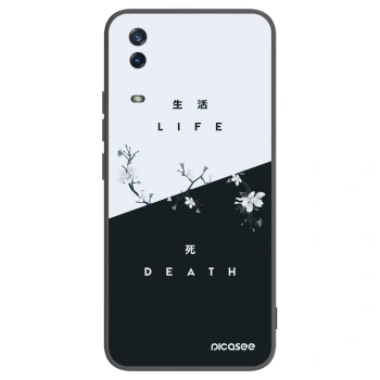 Picasee crna silikonska maskica za Vivo Y11s - Life - Death